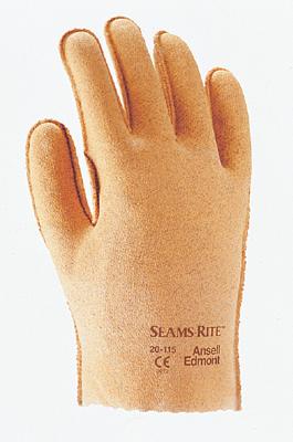 ansell seams rite vinyl coated gloves with jersey liner ansell glove chart
