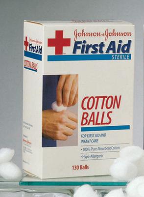 use of cotton balls in first aid
