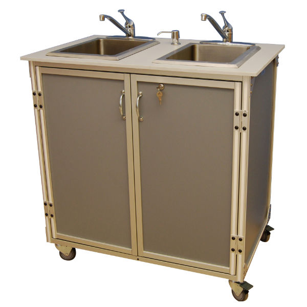 SNK-TB01 NSF Certified Two Bowl Handwash Self Contained Portable Sink ...