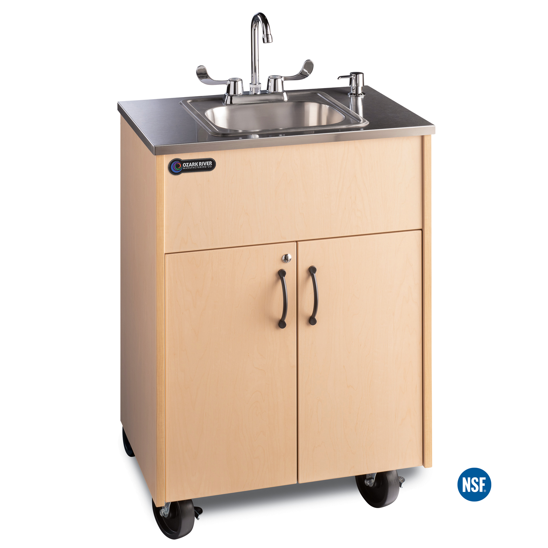 Single Basin Standard Height Portable Sink (Silver Premier 1) by Ozark River All Safety Products
