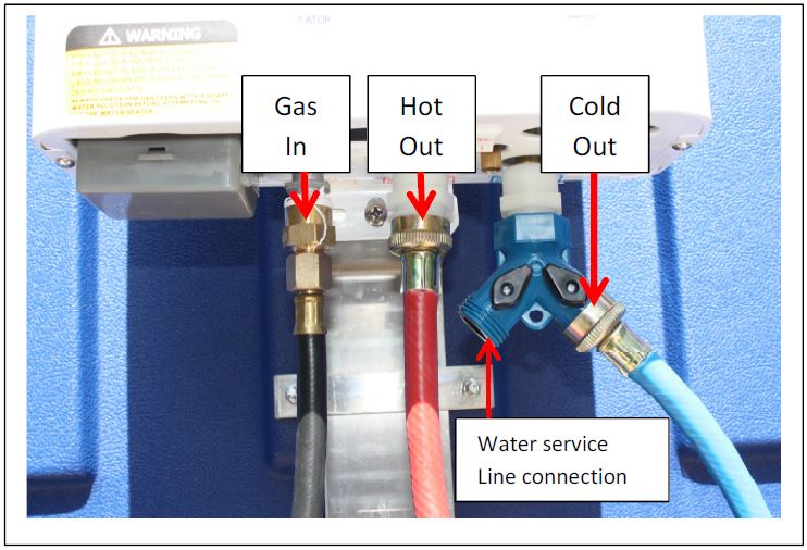 Fresh Start Portable Heated Shower Gray All Safety Products