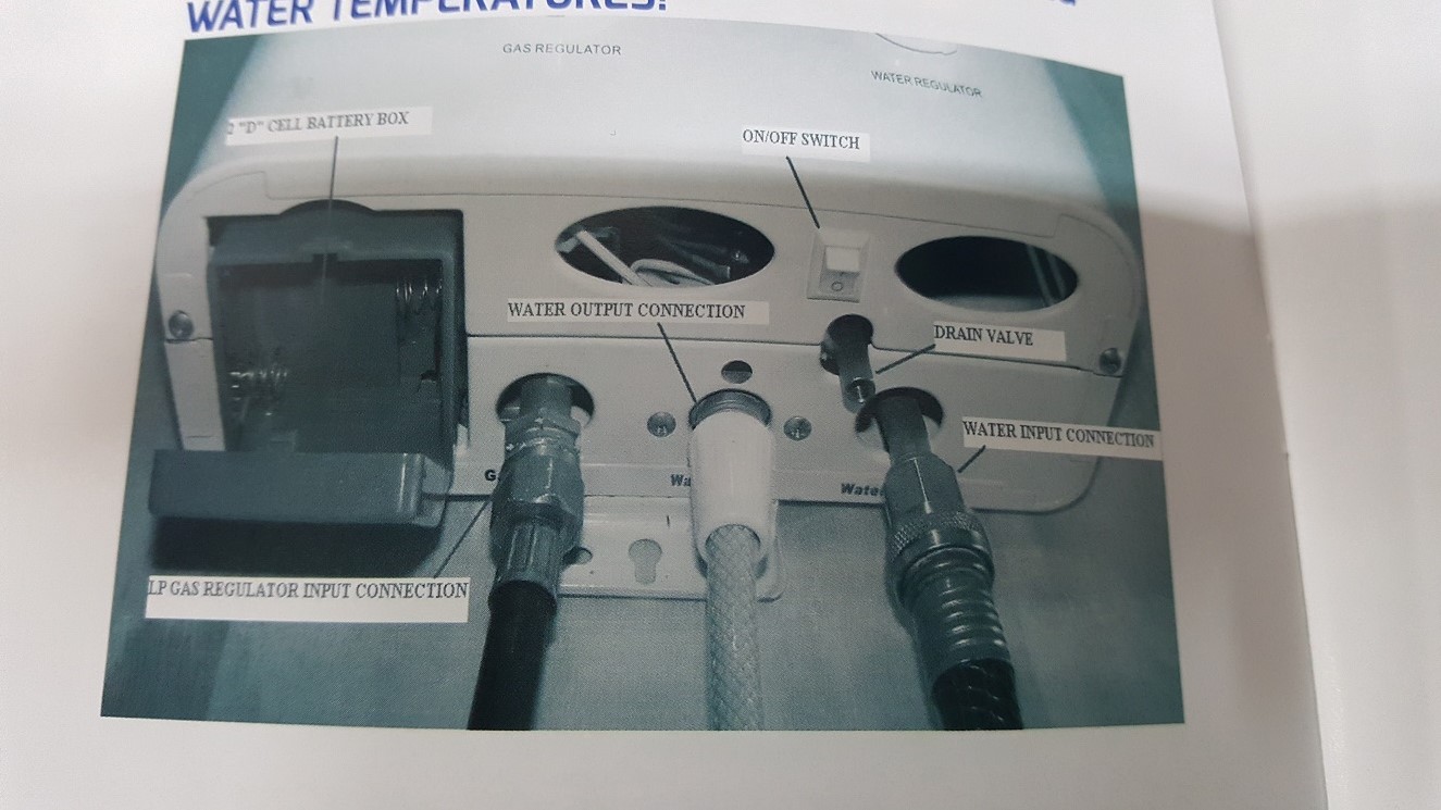 Fresh Start Portable Heated Shower Gray All Safety Products