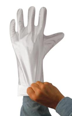 Ansell White Barrier Hand Specific 2 1/2 Mil Flat Film Unlined Glove, X-Large