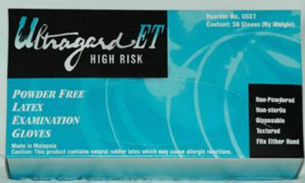 Ultragard NT 8 Mil Blue Exam Nitrile Powder Free Gloves - L