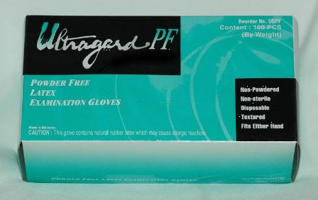 Economy Ultragard 5-6 mil Latex Exam Powder Free - Large